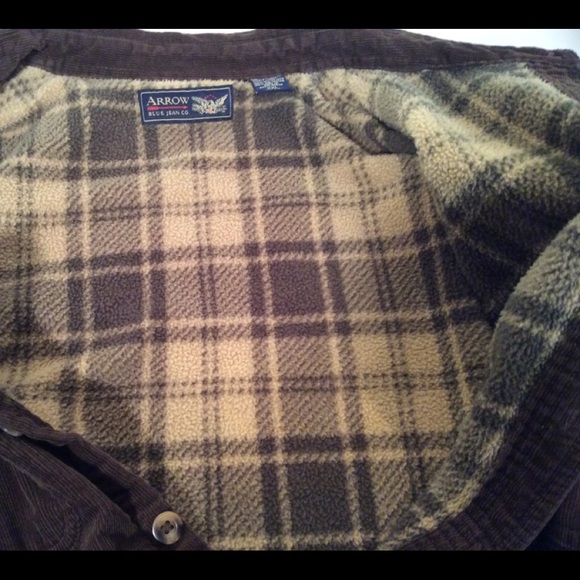 Arrow Blue Jeans Co Corduroy shirt jacket men’s XL - Picture 8 of 9